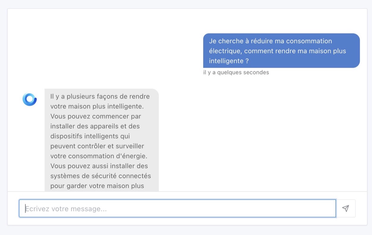 Question consommation électrique à Gladys et GPT-3