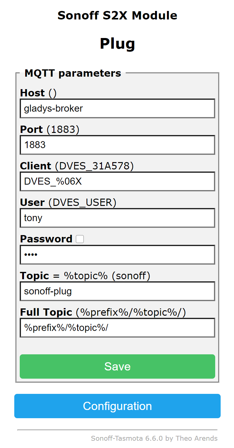 Tasmota MQTT