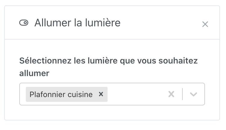 Allumer la lumière